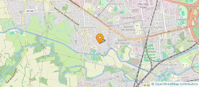 localisation de l'entreprise CHAMPERT-MORCLAN  ECKBOLSHEIM