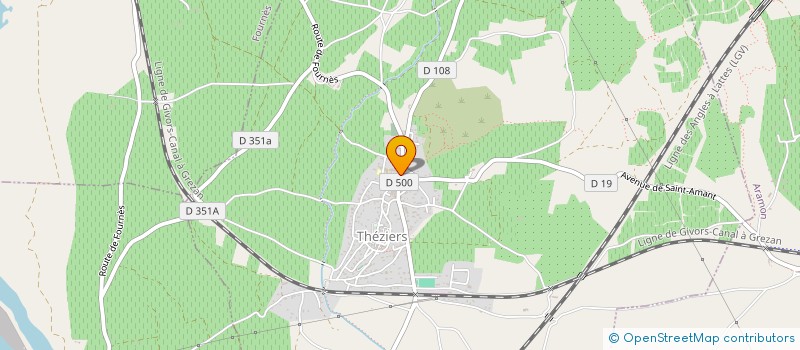 localisation de l'entreprise CHAMPETIER DE PERE EN FILS  THEZIERS