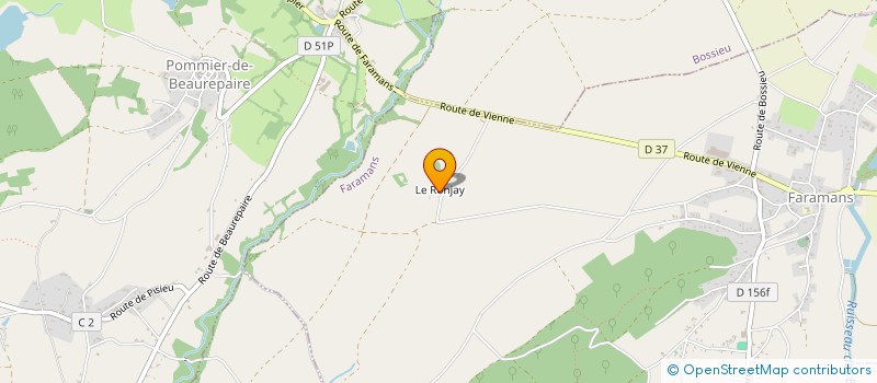 localisation de l'entreprise CHAMPEVAL  FARAMANS