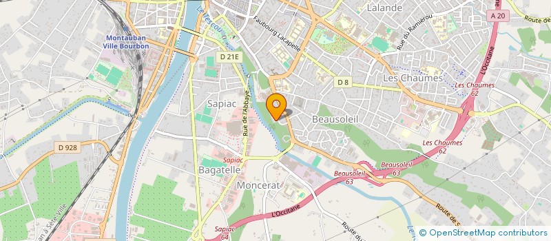 localisation de l'entreprise CHAMPFLEURI  MONTAUBAN