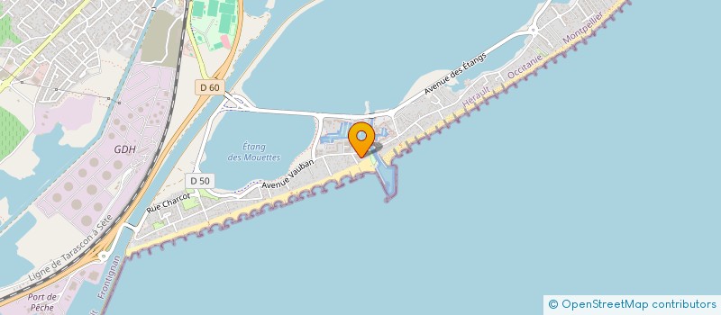 localisation de l'entreprise CHAMPFLEURY à FRONTIGNAN