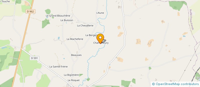 localisation de l'entreprise CHAMPFLEURY  FROMENTIERES