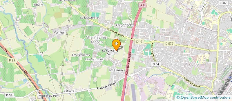 localisation de l'entreprise CHAMPGRENON-MALCUS à CHARNAY-LES-MACON