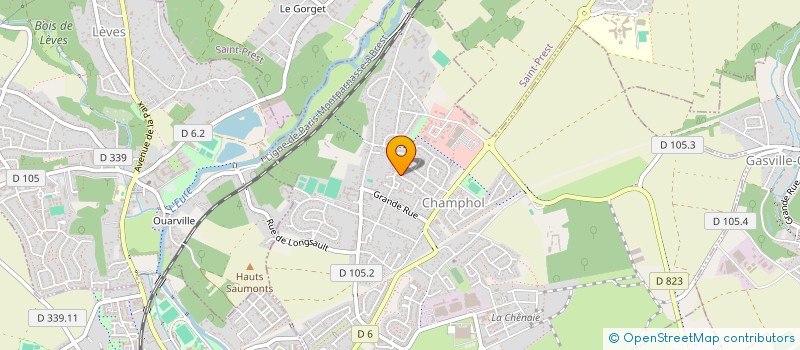 localisation de l'entreprise CHAMPHOL ASSOCIATION SPORTIVE DE TENNIS DE TABLE à CHAMPHOL