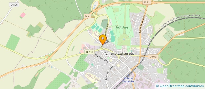 localisation de l'entreprise CHAMPI CALEGARI  VILLERS-COTTERETS