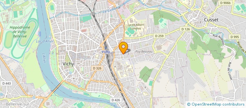 localisation de l'entreprise CHAMPI QUALITE à VICHY