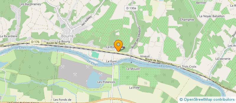 localisation de l'entreprise CHAMPI-VINS EXPORT  MONTRICHARD-VAL-DE-CHER