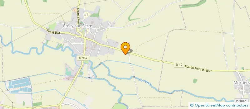 localisation de l'entreprise CHAMPICARDE à CRECY-SUR-SERRE