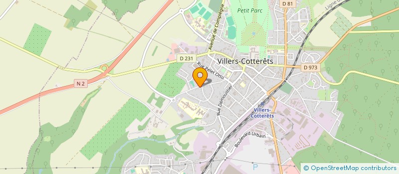 localisation de l'entreprise CHAMPICOM à VILLERS-COTTERETS