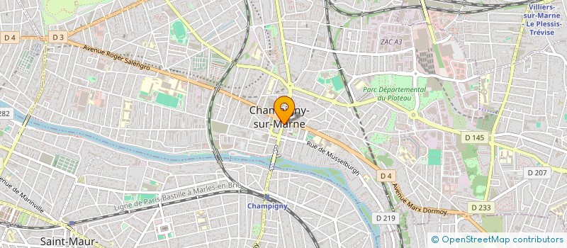 localisation de l'entreprise CHAMPIDIS à CHAMPIGNY-SUR-MARNE