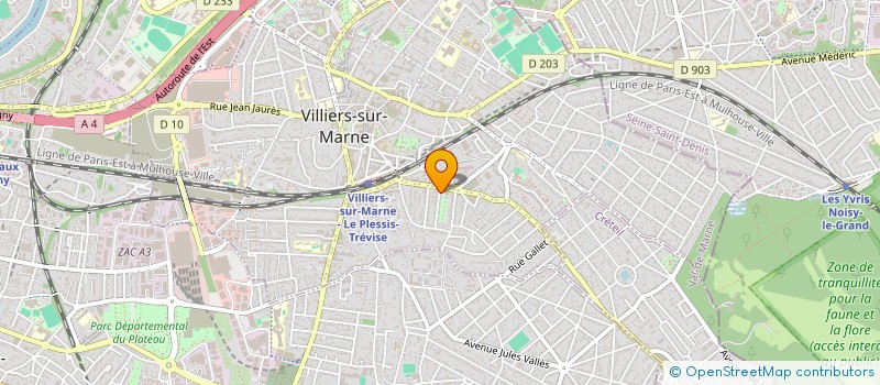 localisation de l'entreprise CHAMPIFRUIT à VILLIERS-SUR-MARNE