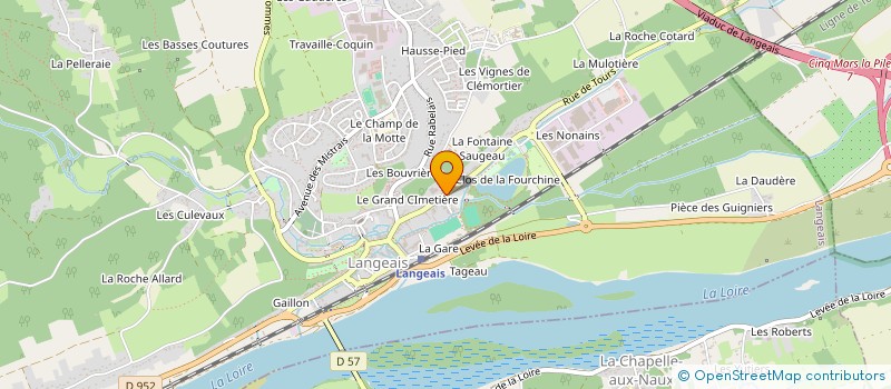 localisation de l'entreprise CHAMPIGNONNIERES DE BEL ETRE à LANGEAIS