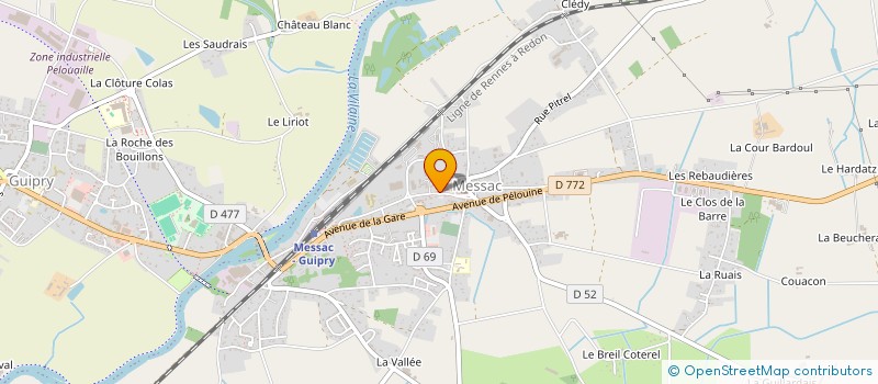 localisation de l'entreprise CHAMPIGNONS DE BRETAGNE MESSAC  GUIPRY-MESSAC