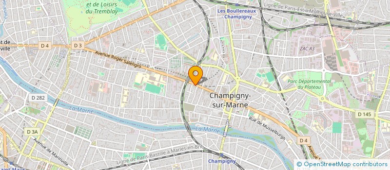 localisation de l'entreprise CHAMPIGNY DISTRIB à CHAMPIGNY-SUR-MARNE