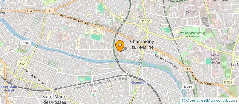 localisation de l'entreprise CHAMPIGNY LANGEVIN à CHAMPIGNY-SUR-MARNE