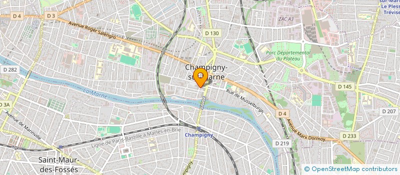 localisation de l'entreprise CHAMPIGNY MULTI SERVICES à CHAMPIGNY-SUR-MARNE