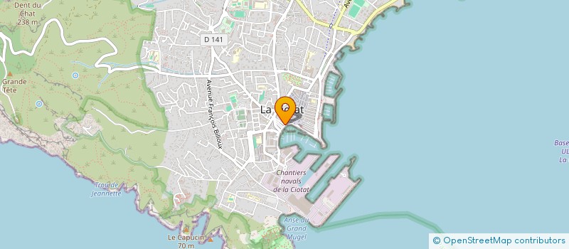 localisation de l'entreprise CHAMPIMMO  LA CIOTAT