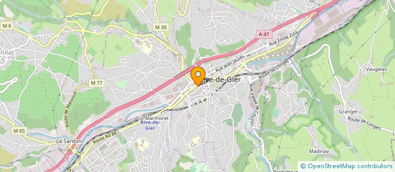 localisation de l'entreprise CHAMPIN PAILLET  RIVE-DE-GIER