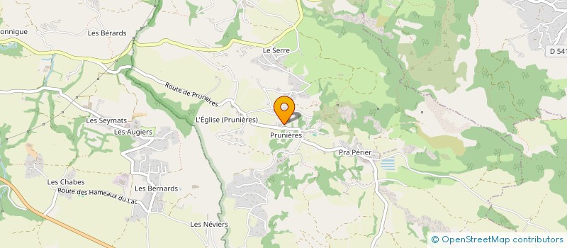 localisation de l'entreprise CHAMPIOGA  PRUNIERES