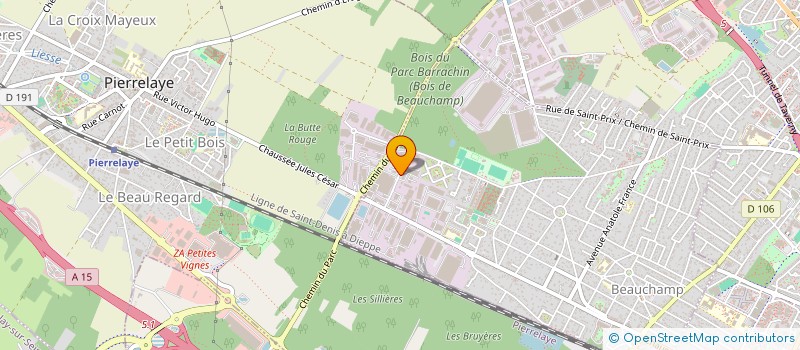 localisation de l'entreprise CHAMPION  BEAUCHAMP