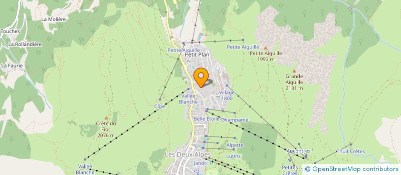 localisation de l'entreprise CHAMPION MERLE  LES DEUX ALPES