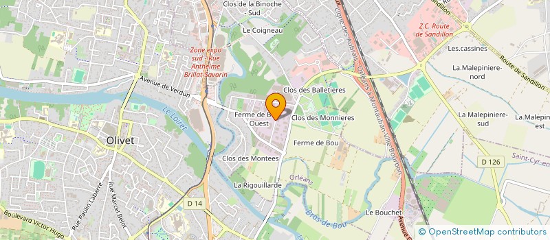 localisation de l'entreprise CHAMPION VIGEANT à ORLEANS