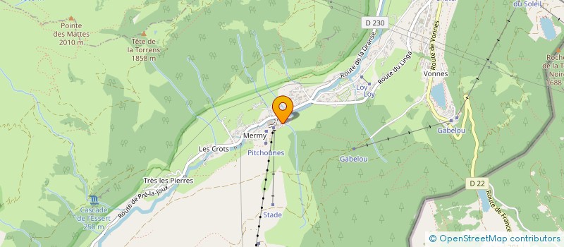 localisation de l'entreprise CHAMPIONNAT DU MONDE JUNIOR DE SKI ALPIN PORTES DU SOLEIL 2024  CHATEL