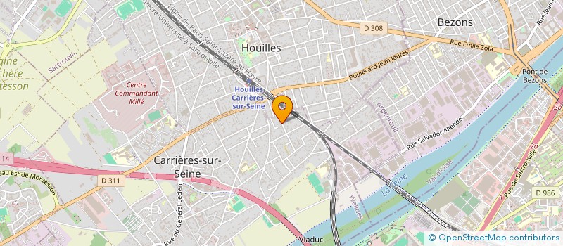 localisation de l'entreprise CHAMPISAC SPINELLI FRERES à CARRIERES SUR SEINE