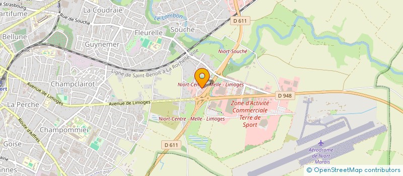 localisation de l'entreprise CHAMPLAIN IMMO-1  NIORT