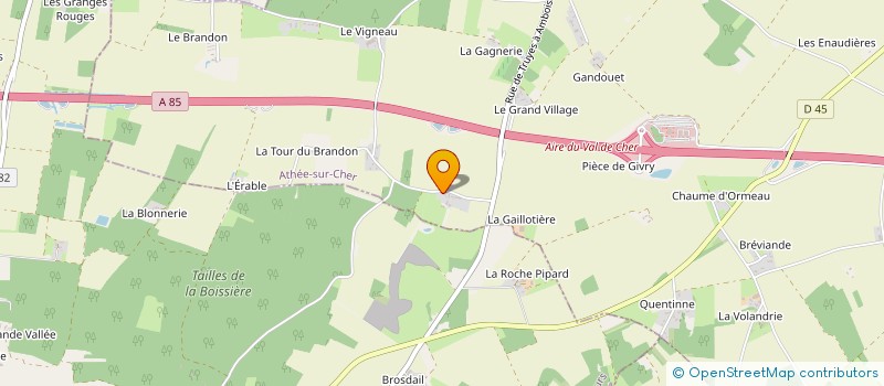 localisation de l'entreprise CHAMPLONG  ATHEE-SUR-CHER