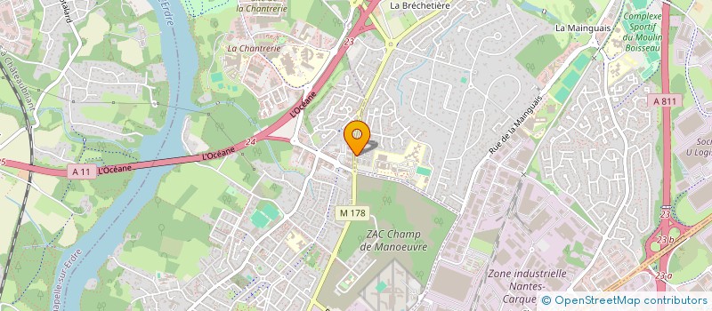 localisation de l'entreprise CHAMPMARTIN MICHEL ET DEL UP CELINE  CARQUEFOU