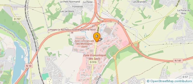 localisation de l'entreprise CHAMPNIERS DRIVE à CHAMPNIERS