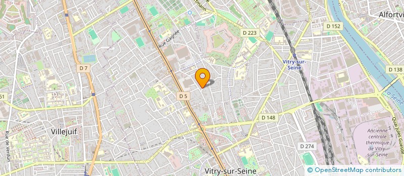 localisation de l'entreprise CHAMPOLLION  VITRY-SUR-SEINE