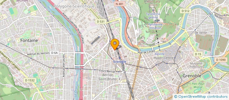localisation de l'entreprise CHAMPOLLION  GRENOBLE