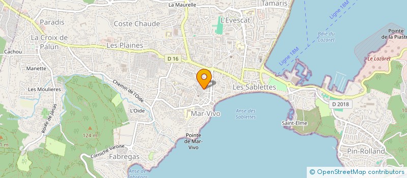 localisation de l'entreprise CHAMPOMIER à LA SEYNE-SUR-MER