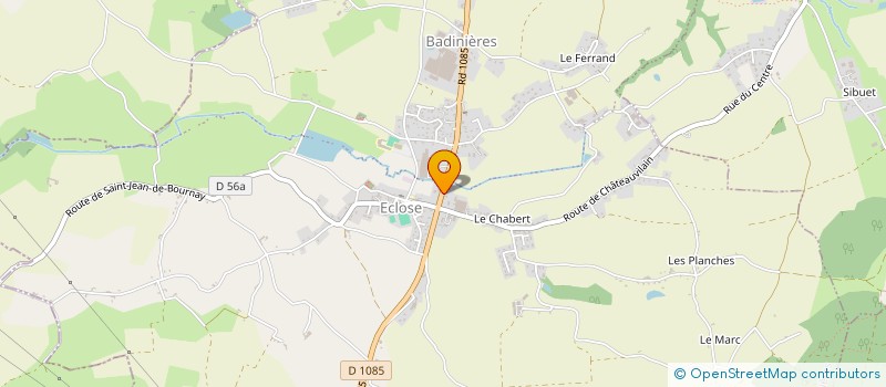 localisation de l'entreprise CHAMPOMMIER  ECLOSE-BADINIERES