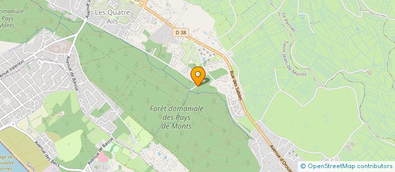 localisation de l'entreprise CHAMPOT BLAISE - ENTRETIEN DES ESPACES VERTS ET DES VILLAS à SAINT-JEAN-DE-MONTS