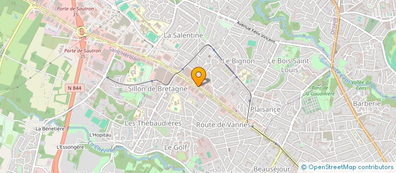 localisation de l'entreprise CHAMPRI à ORVAULT
