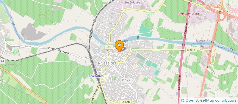 localisation de l'entreprise CHAMPS  RIVESALTES