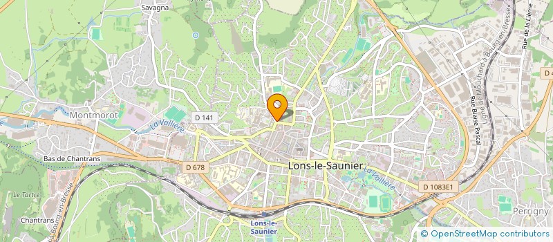 localisation de l'entreprise CHAMPS CHARIOT à LONS-LE-SAUNIER