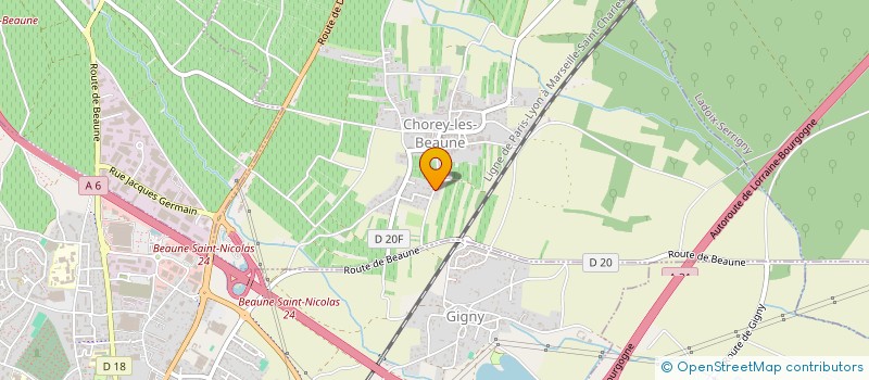 localisation de l'entreprise CHAMPS DE CANNES  CHOREY-LES-BEAUNE