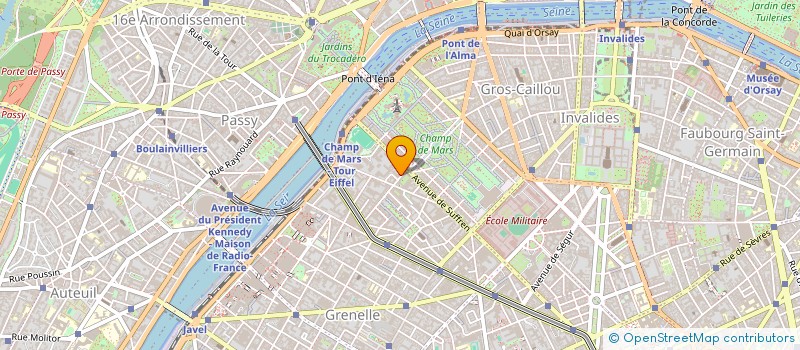 localisation de l'entreprise CHAMPS DE MARS  PARIS