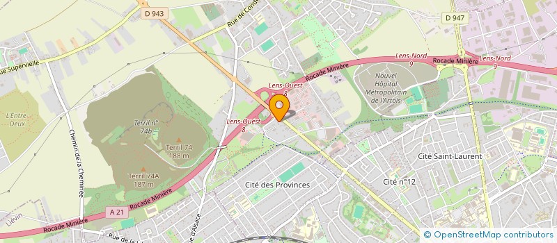 localisation de l'entreprise CHAMPS DE MARS INVEST  LOOS-EN-GOHELLE