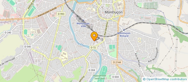 localisation de l'entreprise CHAMPS DU PARADIS à MONTLUCON