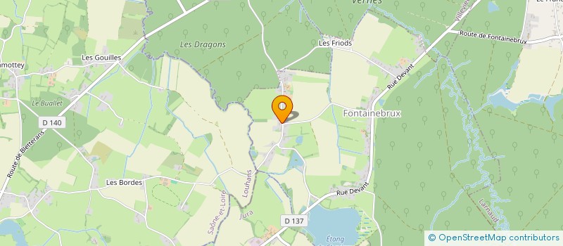 localisation de l'entreprise CHAMPS DU PRINCE  FONTAINEBRUX