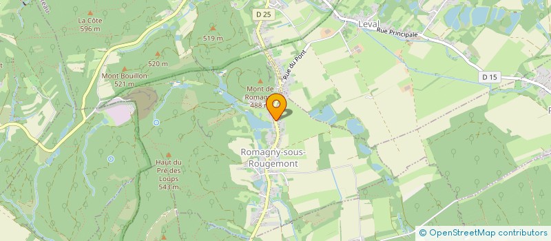 localisation de l'entreprise CHAMPS DU TAUREAU à ROMAGNY-SOUS-ROUGEMONT