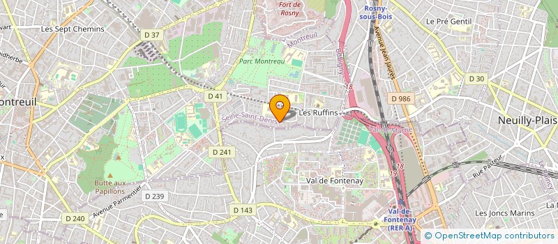 localisation de l'entreprise CHAMPS ELS FABRICS à MONTREUIL