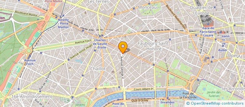 localisation de l'entreprise CHAMPS ELYSEES FLEURS  PARIS