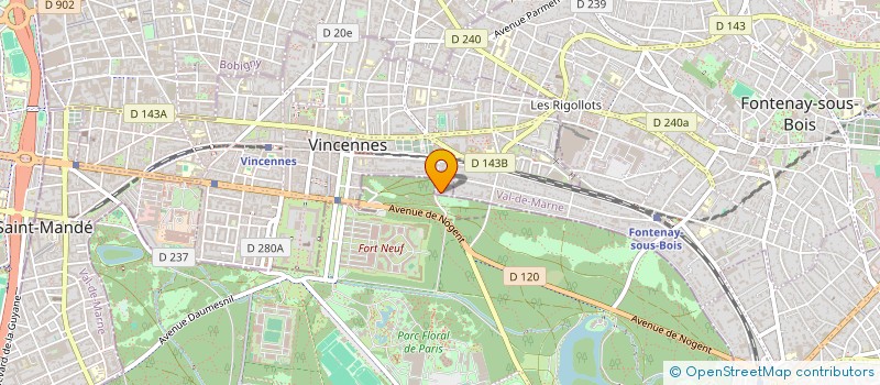 localisation de l'entreprise CHAMPS ELYSEES PRO à VINCENNES