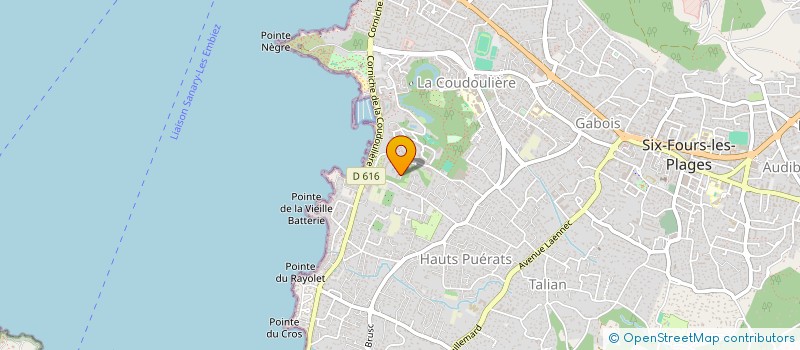 localisation de l'entreprise CHAMPS ELYSEES VOYAGES à SIX-FOURS-LES-PLAGES